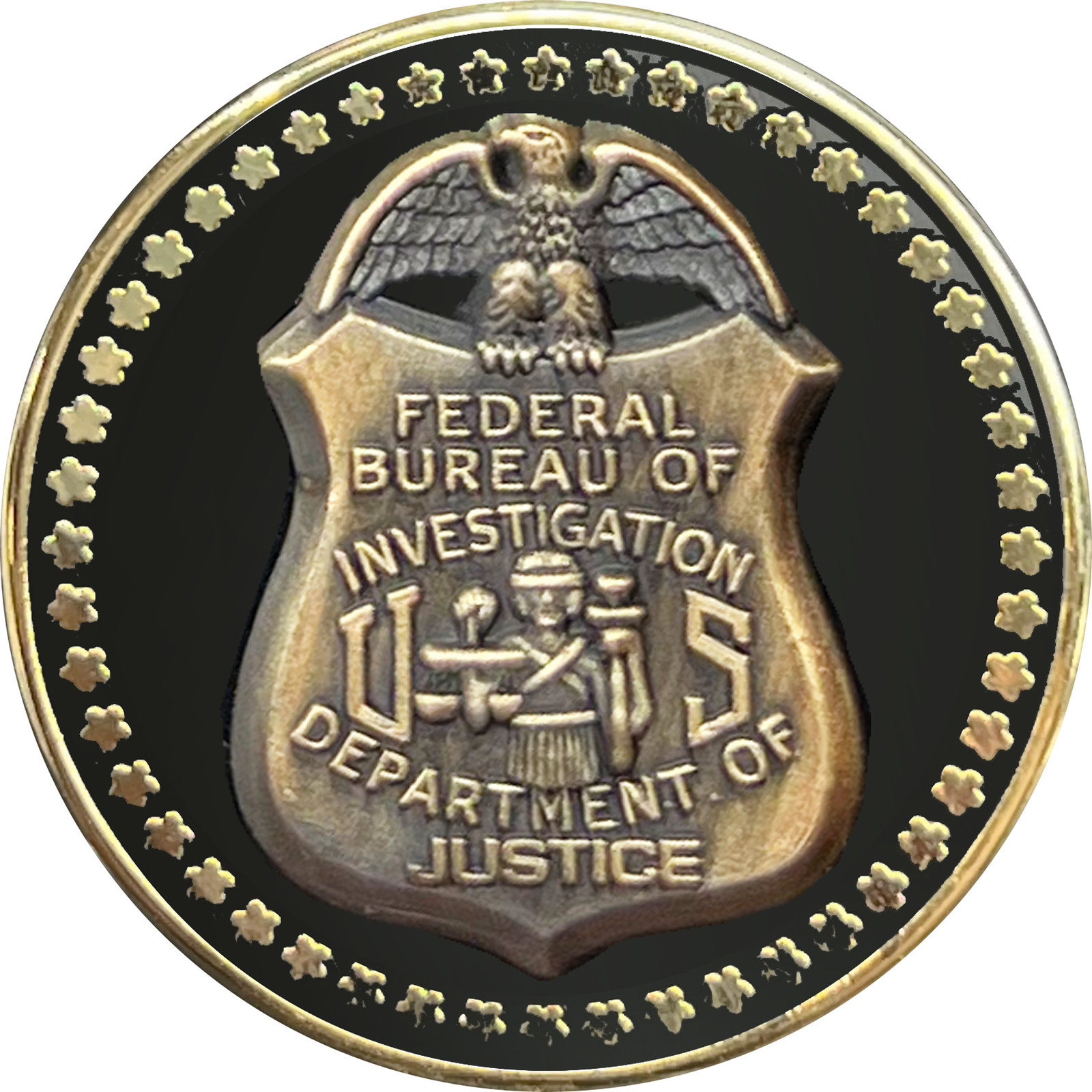 BFP-007 FBI Special Agent Investigator Analyst Lapel Pin cloisonné with dual pin