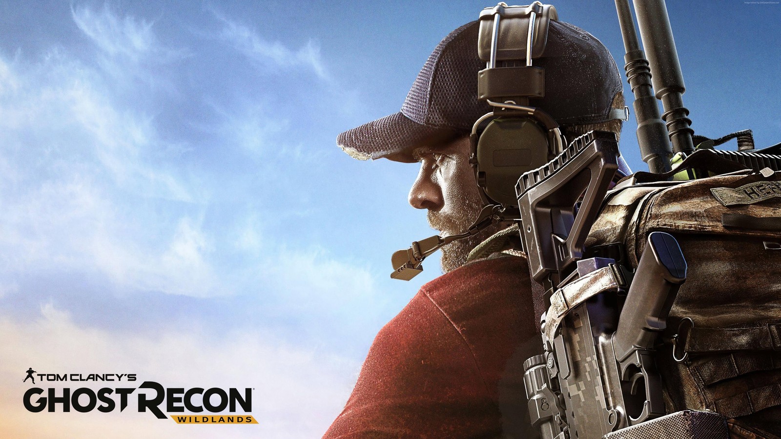 Tom Clancys series military gun weapon sky Ghost Recon Wildlands 11x17 Poster