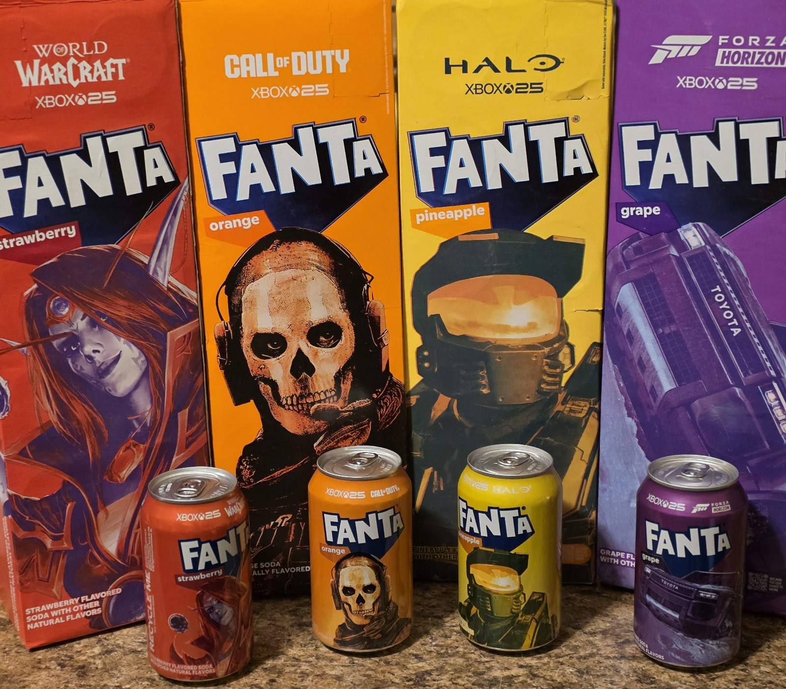 Fanta Xbox 2026 Limited Edition (cod, forza, world of warcraft,halo) 