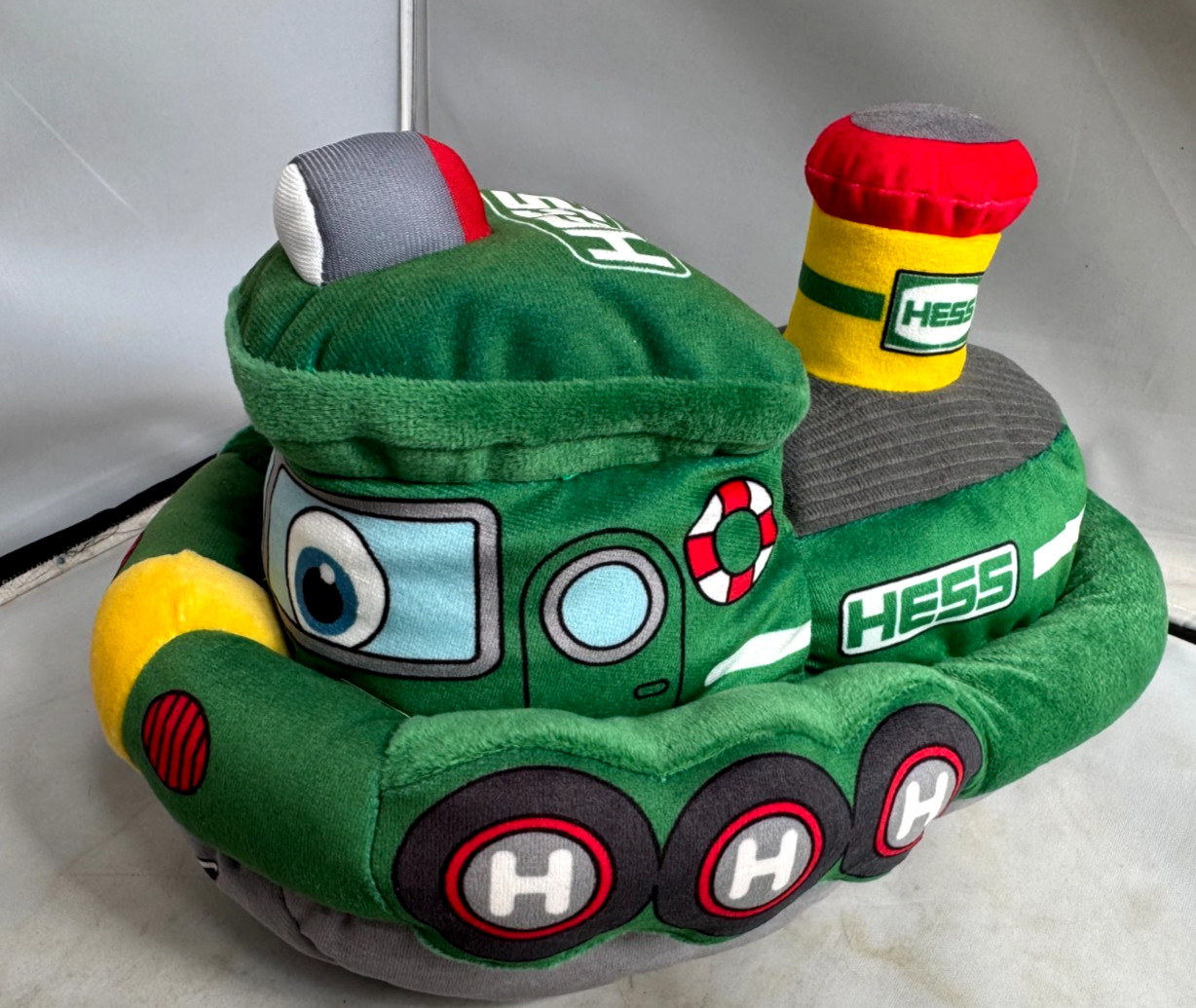 Hess 2023 Plush Tugboat Toy Tug Boat Truck With Light and Sound Tested & Works
