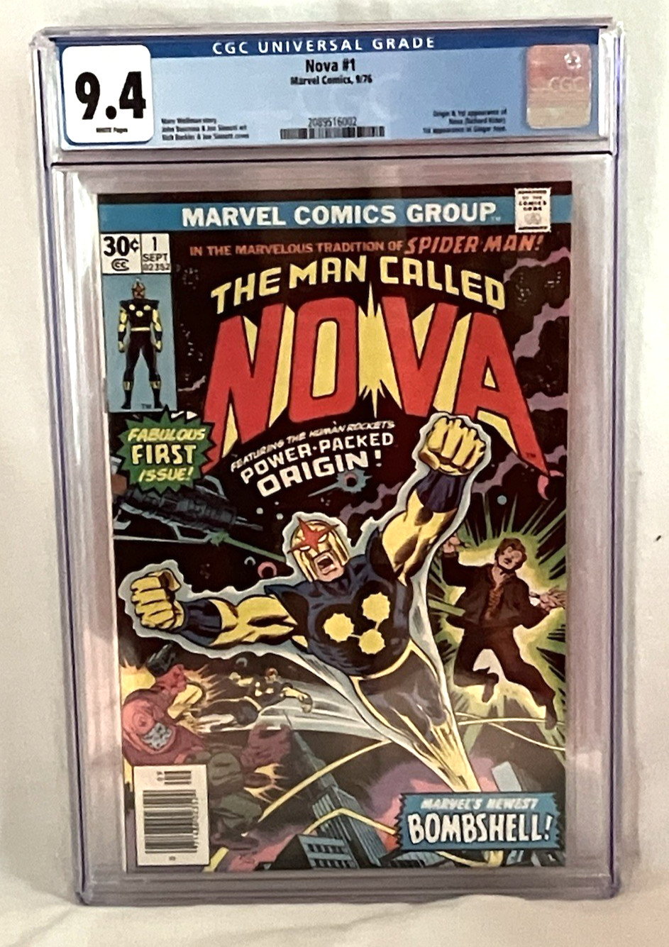 The Man Called Nova #1 CGC 9.4 Marvel Comics