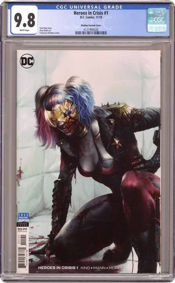 Heroes in Crisis (2018 DC) 1D CGC 9.8 Mattina 1:200 Variant - MAKE OFFER