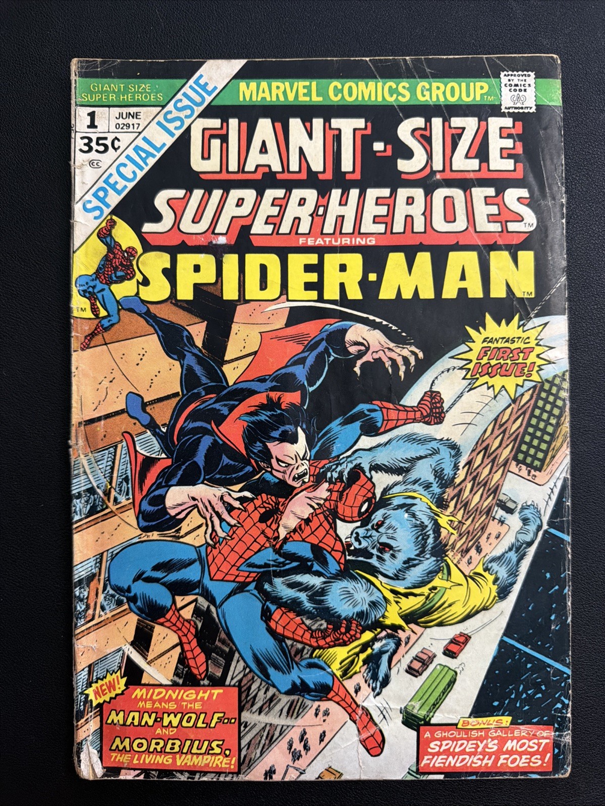 Giant-Size Super-Heroes #1 Marvel 1974 Spider-Man Morbius Man-Wolf