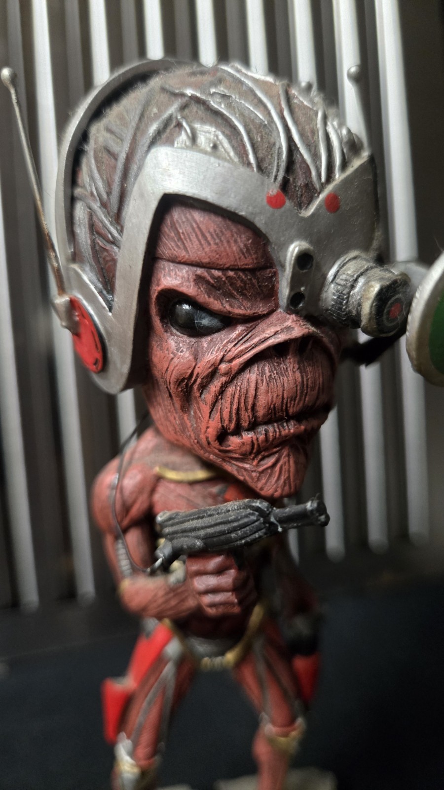NECA Iron Maiden Somewhere In Time Eddie Bobblehead 2004 Loose Damaged Read