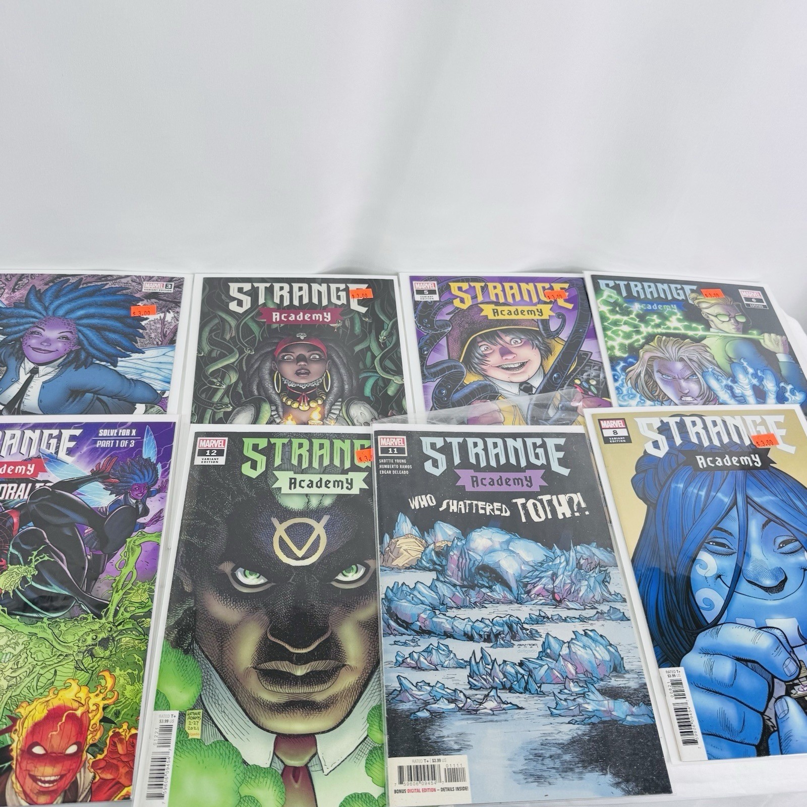 Marvel Strange Academy Comic Lot Variant Covers 4 5 6 8 11 12 Miles Morales 1