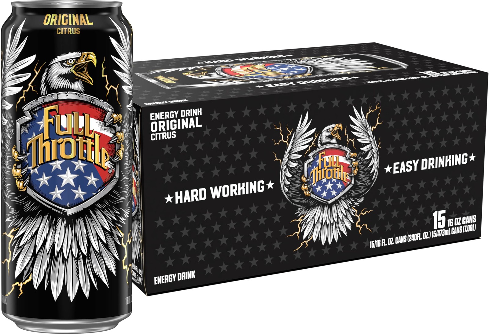 Full Throttle Citrus: Hard-Working Energy Drink. 16 Fl oz