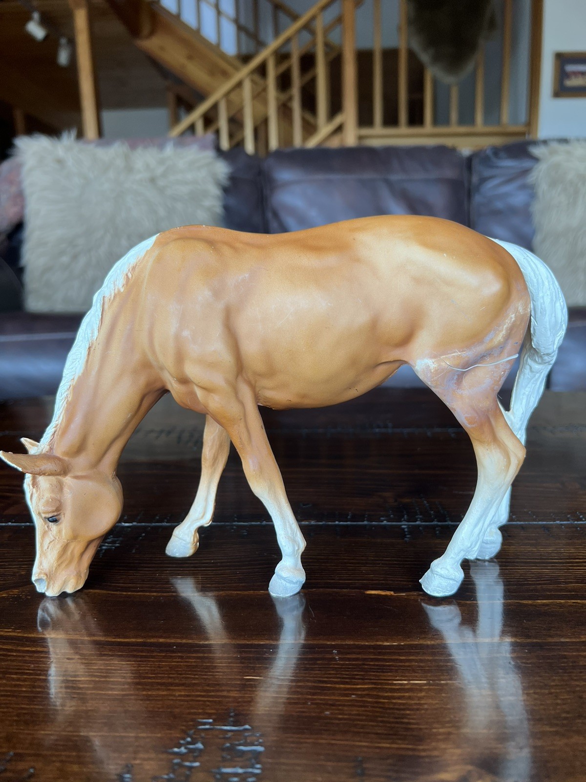 Vintage Breyer Horse CHALKY Shrinky Palomino Grazing Mare *Read description 