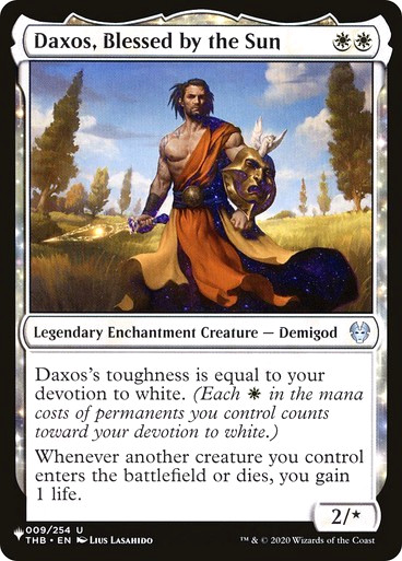 MTG - Daxos, Blessed by the Sun - The List - Magic the Gathering