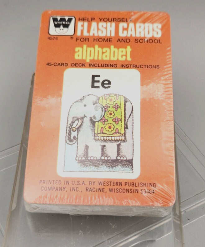 Vintage Western Publishing Alphabet Flash Cards