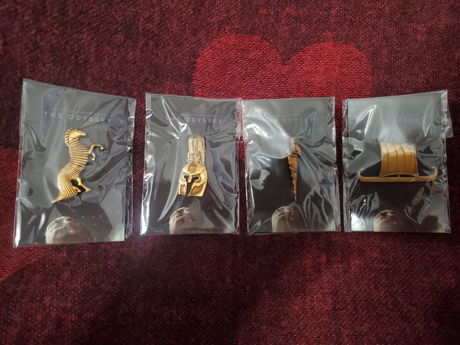  The Odyssey 2026 Movie Lapel Pin Trojin Agamemnon Athena Ship - Full Set - 4