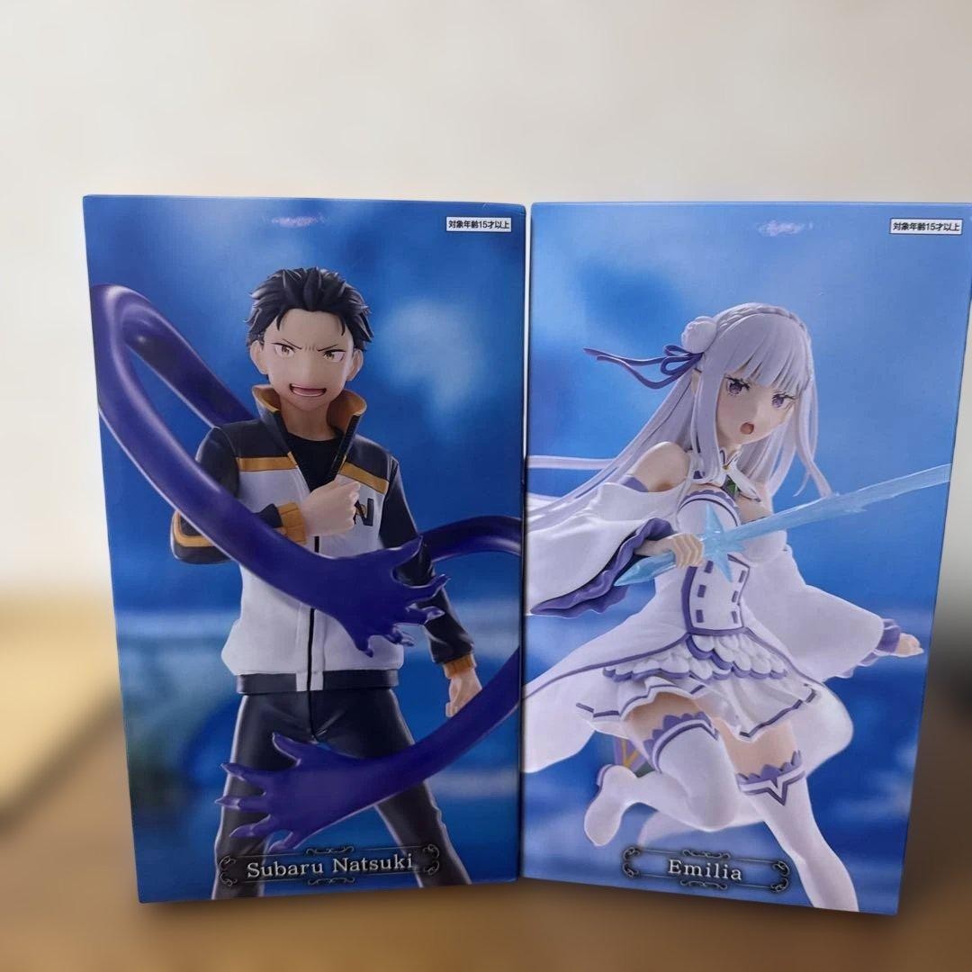Re:ZERO Starting Life in Another World Emilia & Subaru Set JAPAN NEW