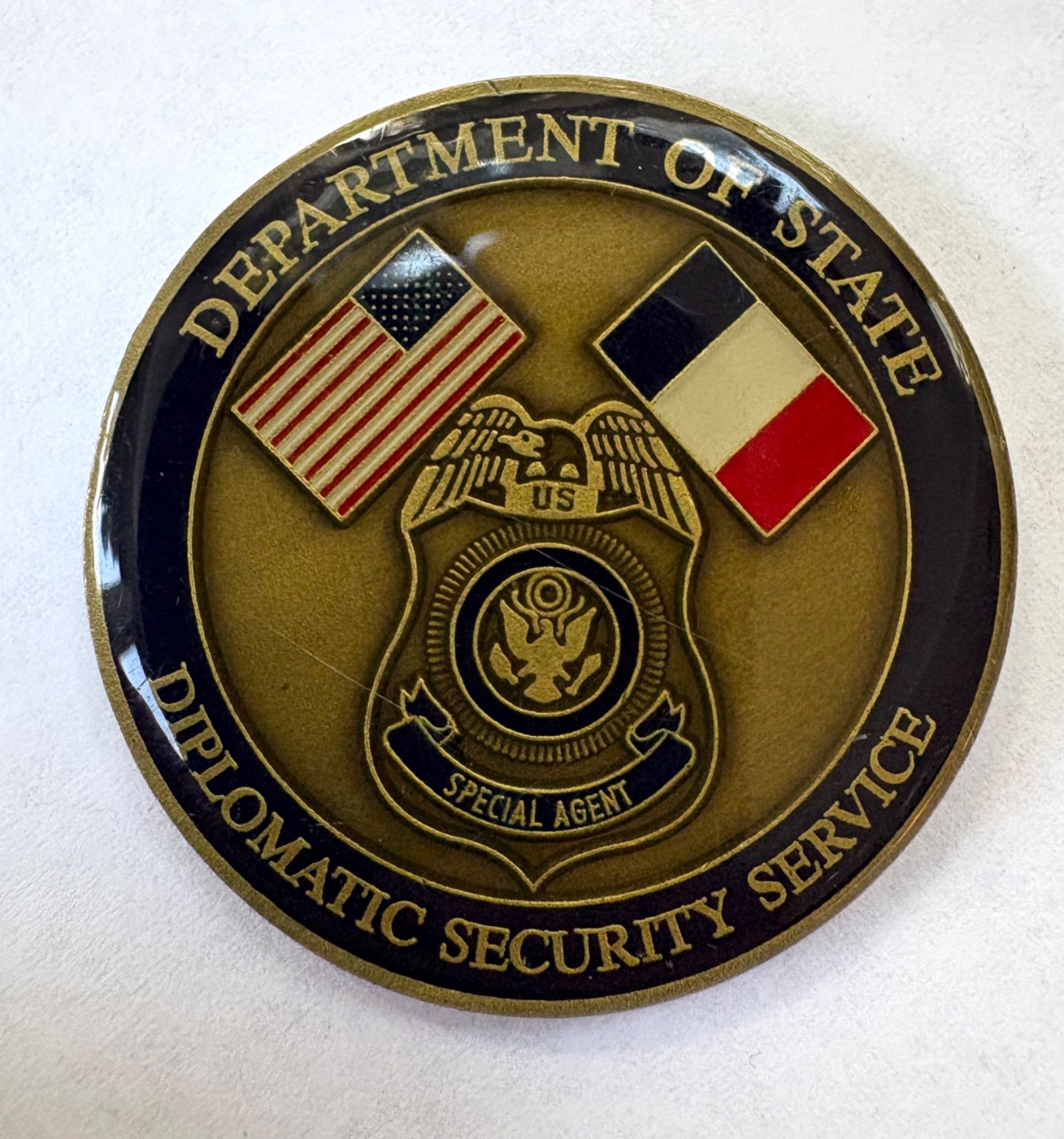 Diplomatic Security Special Agent Paris challenge coin