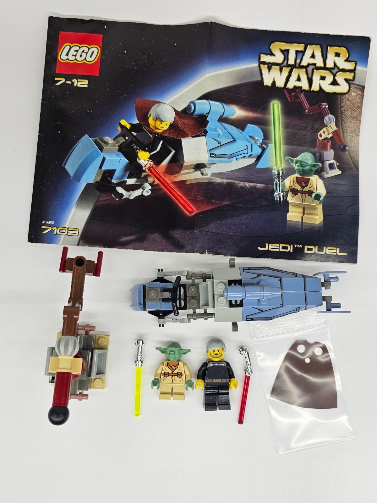 LEGO Star Wars 7103 Jedi Duel Set 2002 Complete Used with Instructions