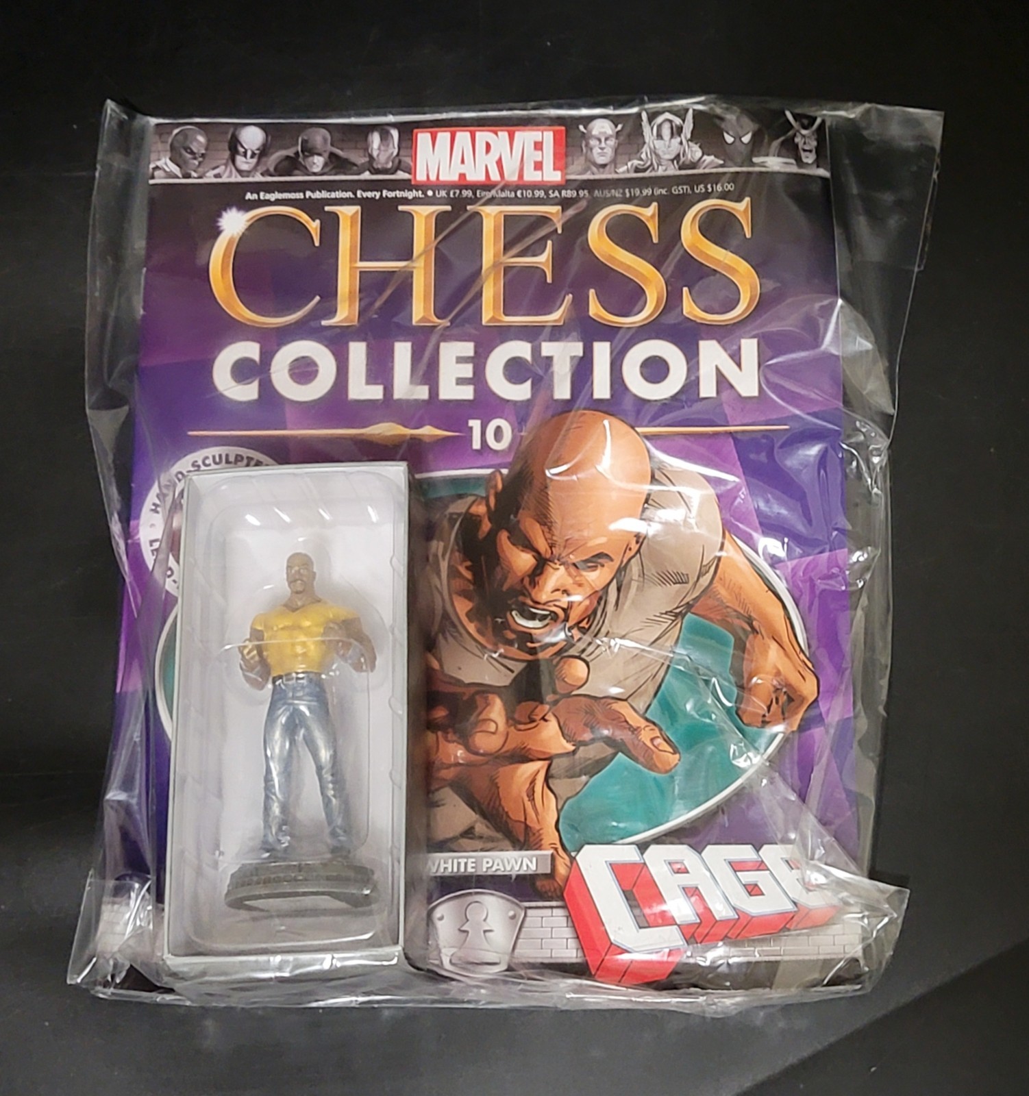 Eaglemoss Marvel Chess Collection 10 Luke Cage White Pawn Figure And Magazine