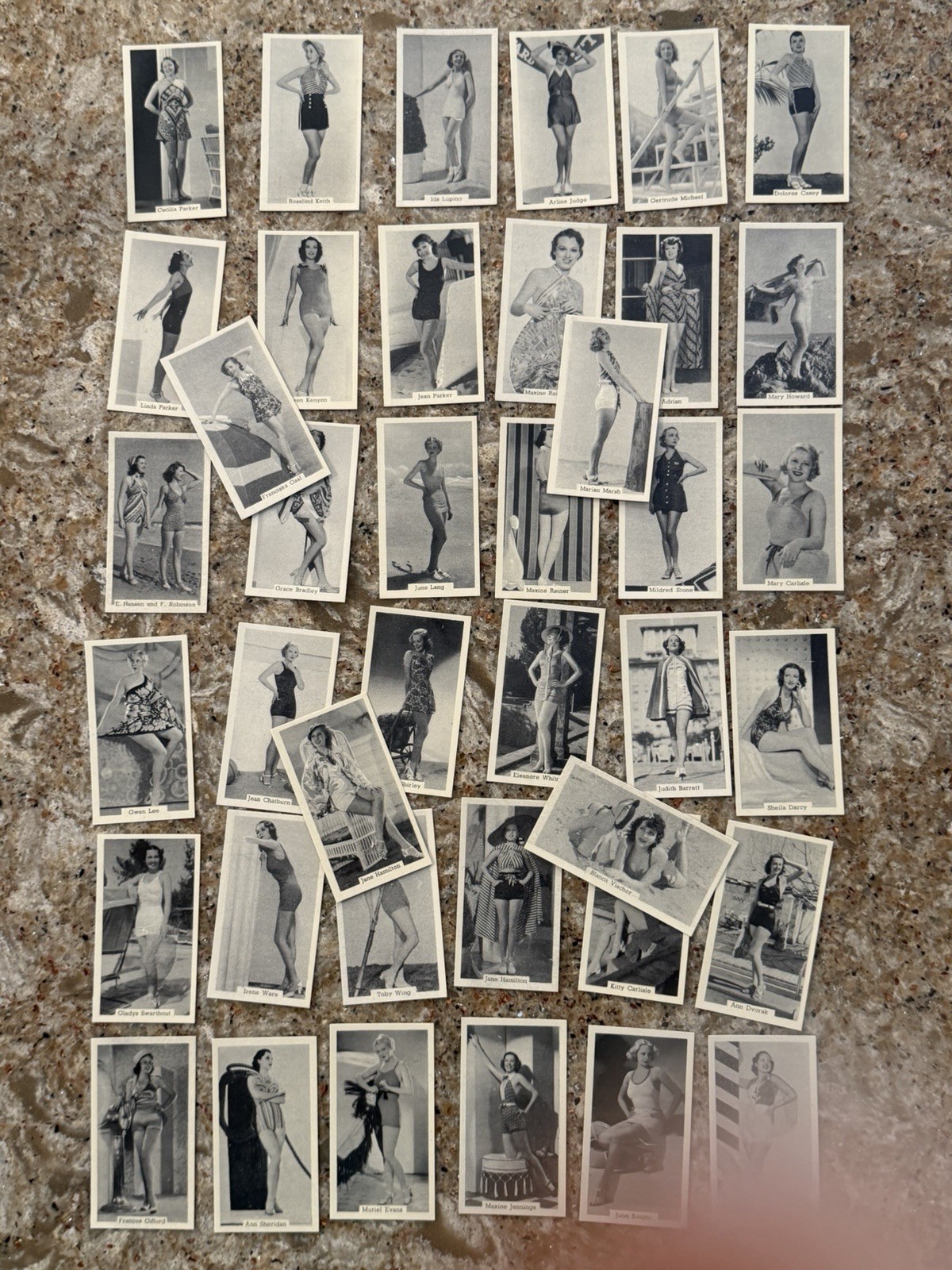 Vintage Cigarette Cards MURRAY’S Tobacco 1939 UK Bathing Belles COMPLETE SET 40