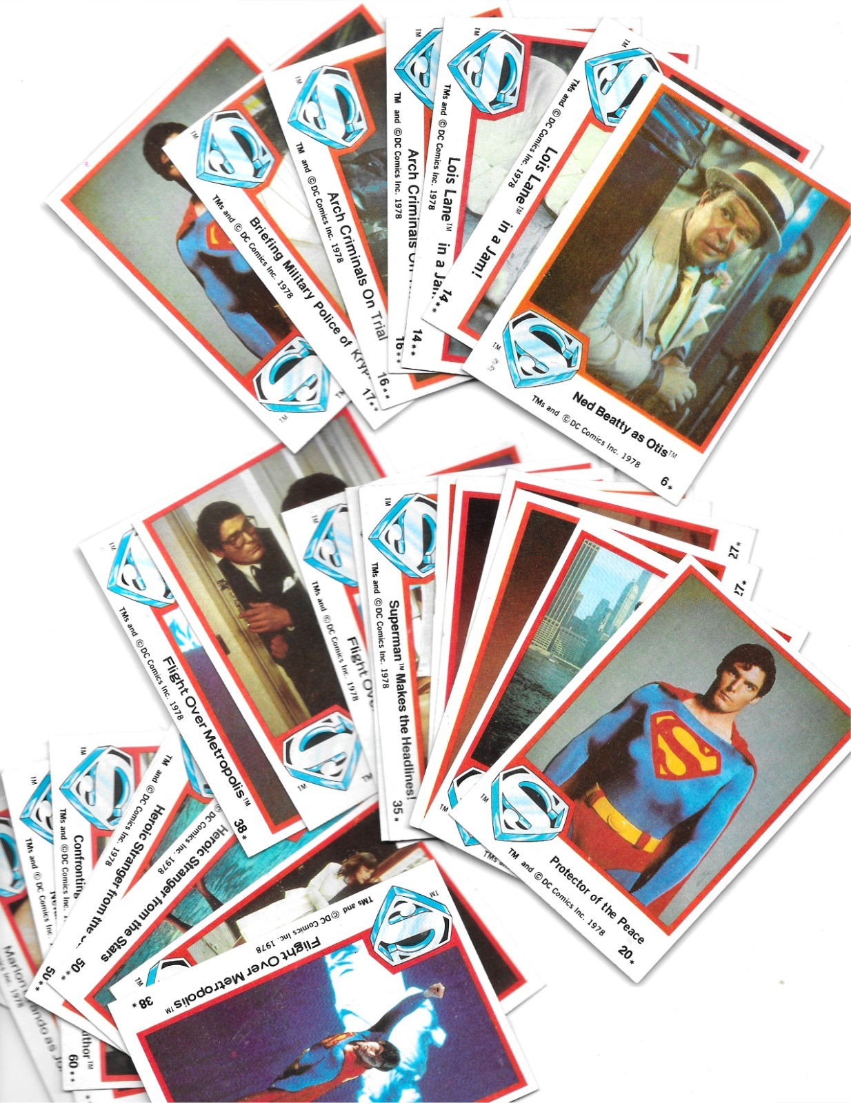 SUPERMAN THE MOVIE 1978 Topps Trading Cards(you pick)