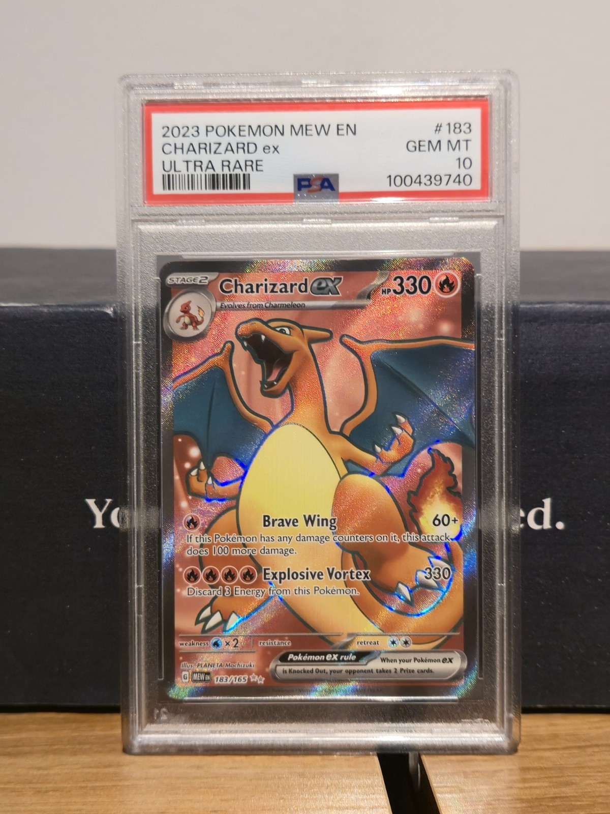 PSA 10 2023 POKEMON CHARIZARD SV151 ULTRA RARE HOLO #183/165