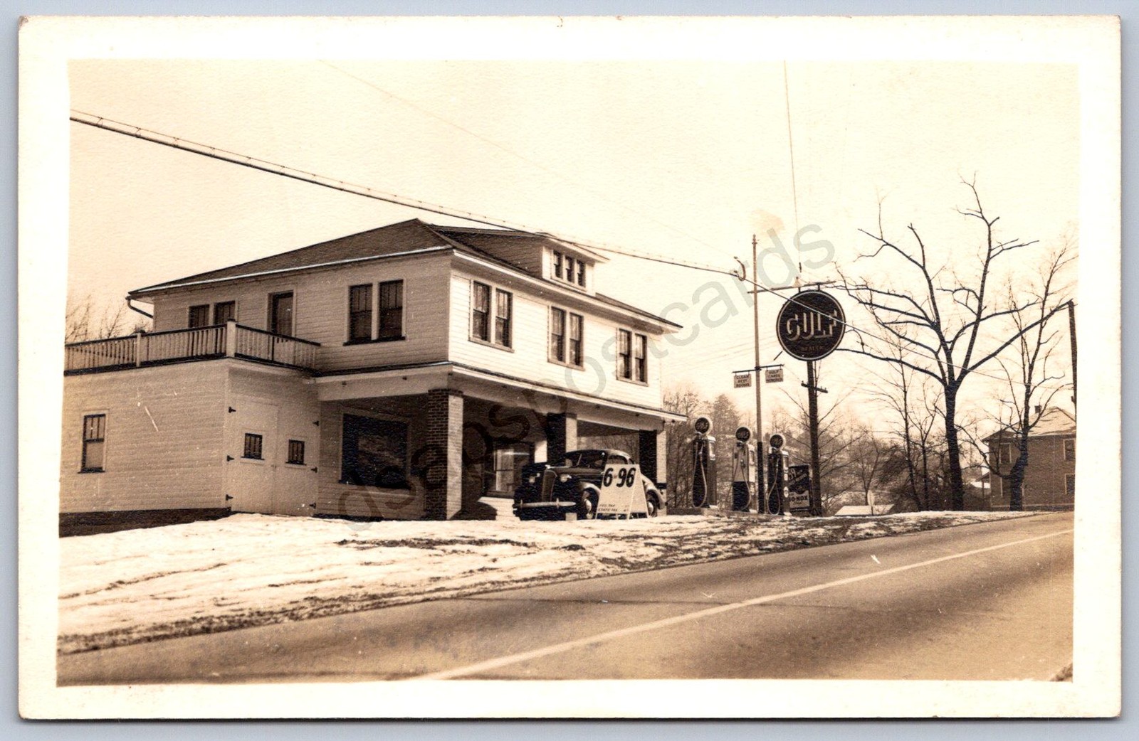K11/ near Stroudsburg Pennsylvania RPPC Postcard c30 Monroe Gas Staiton 458