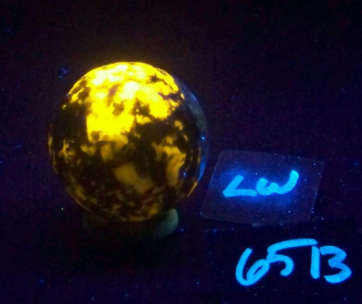 Fluorescent Wernerite 41mm Sphere for UV Collection 6513