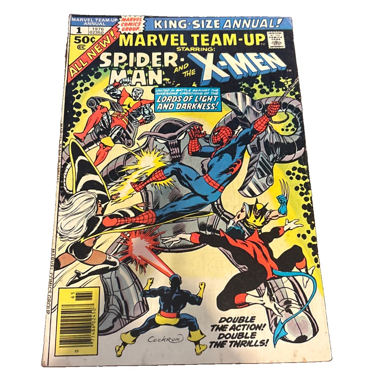 Marvel  Team-Up Annual #1 Spider-Man King Size  Newsstand Bronze Age 1976