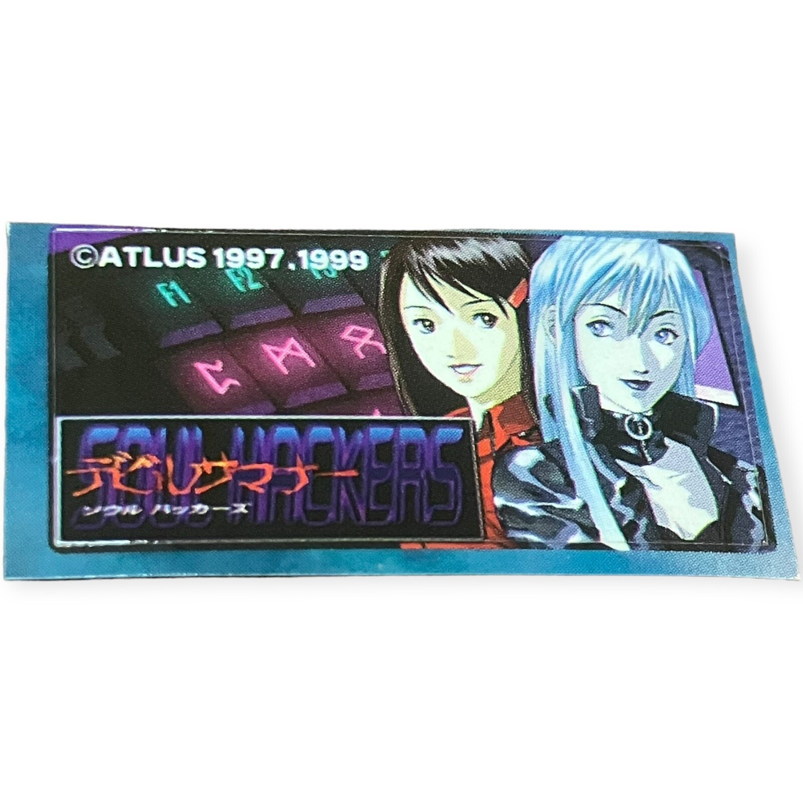 Sony PS1 Shin Megami Tensei Devil Summoner Soul Hackers Vtg Memory Card Sticker