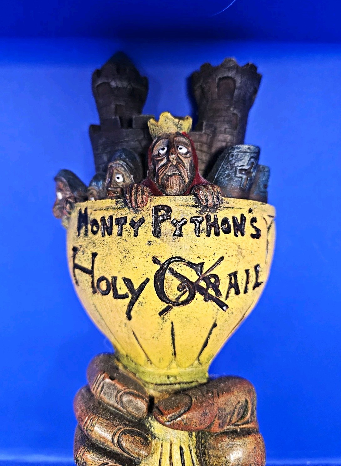 Monty Python\'s Holy (Ail) Grale Ale Black Sheep Carved Brewery Beer Tap 1999