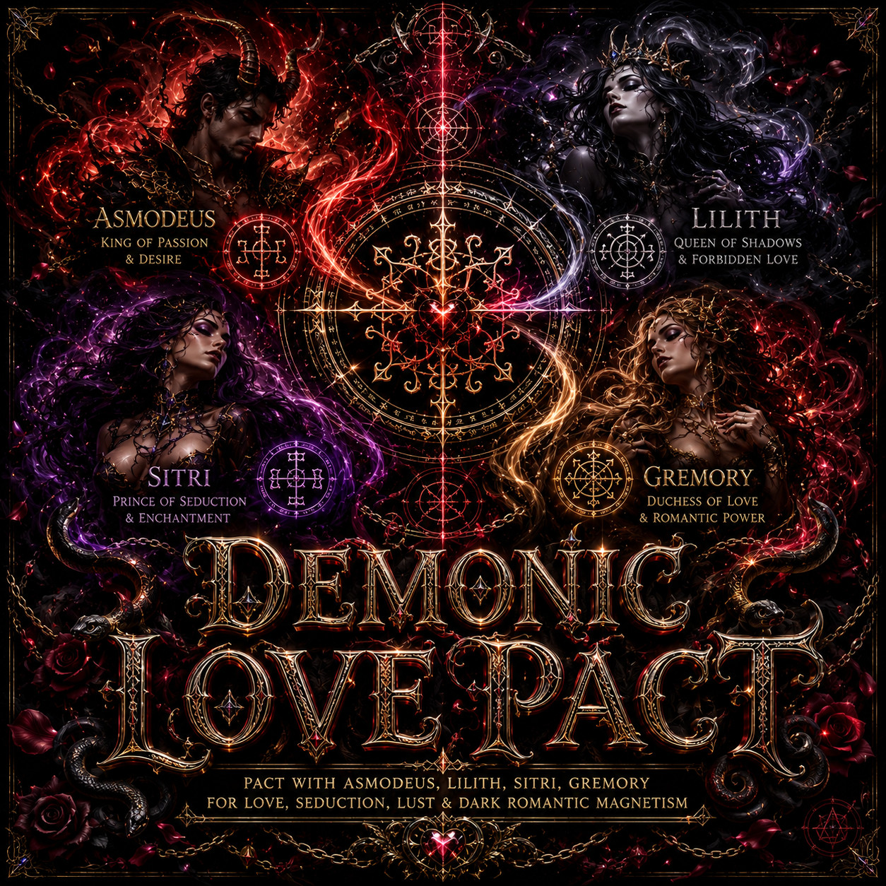 Demonic Love Pact – Pact with Asmodeus, Lilith, Sitri, Gremory