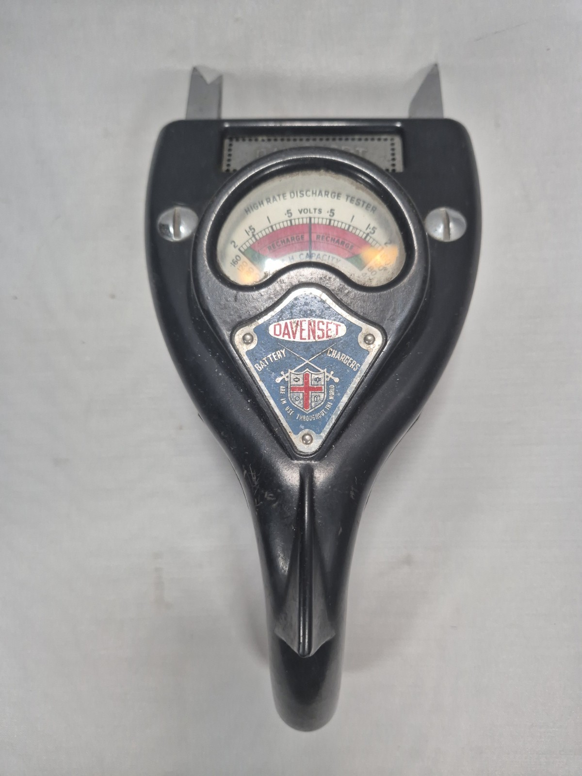 Vintage Davenset Battery Cell Tester Moving Iron High Discharge