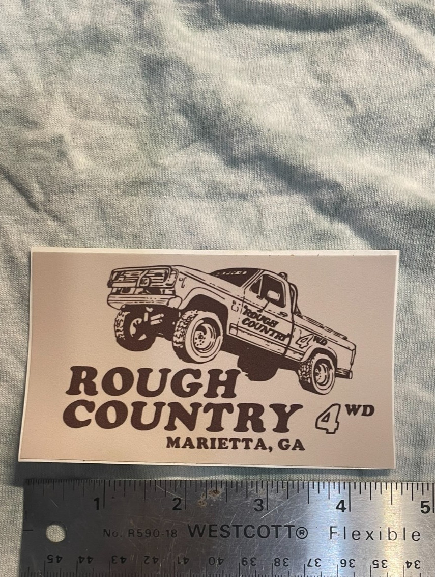ROUGH COUNTRY SUSPENSION Repro of Vintage Off Road 4X4 BAJA RACING Sticker Decal
