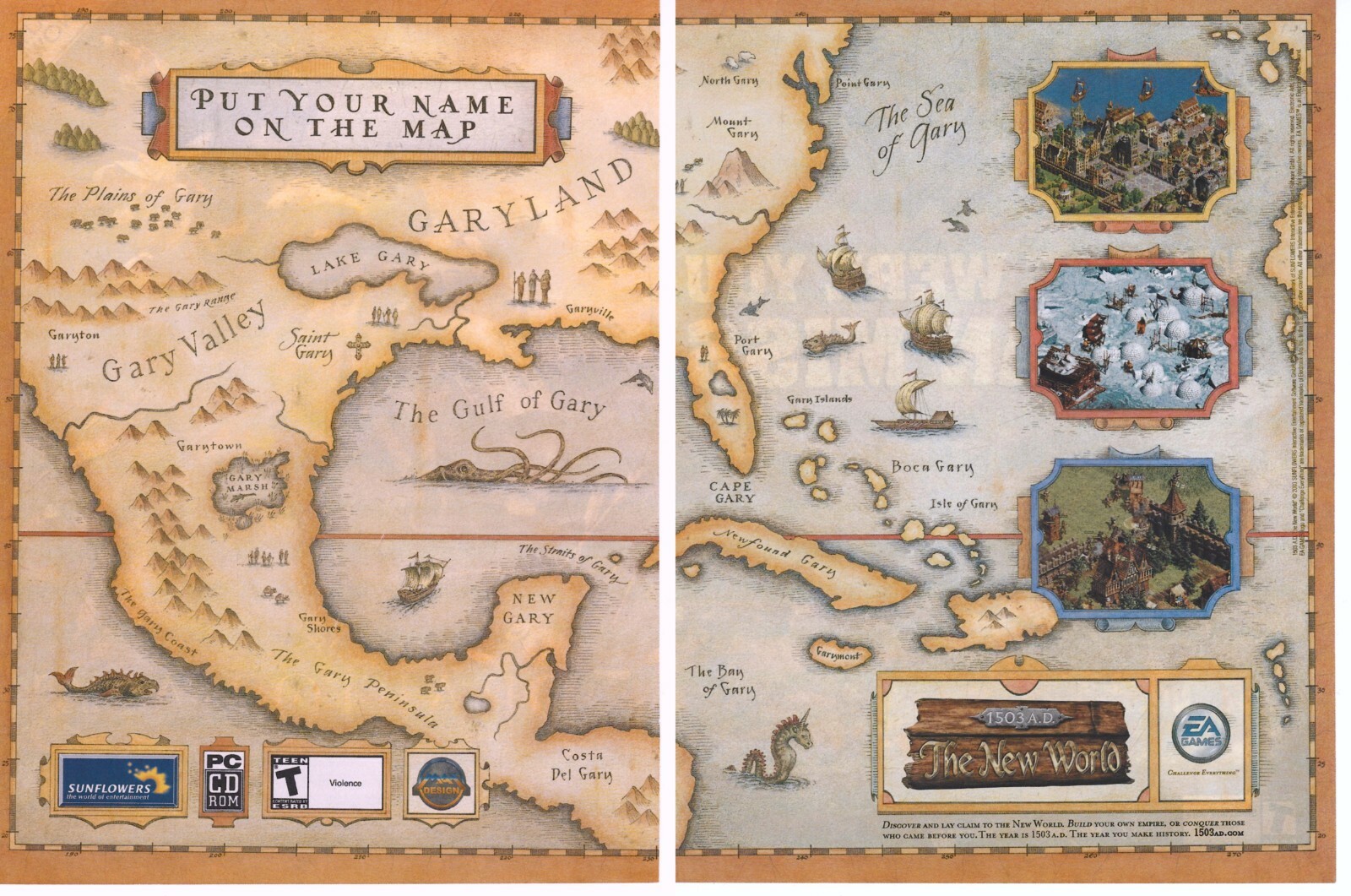 1503 A.D. The New World Print Ad/Poster Art PC Small Box