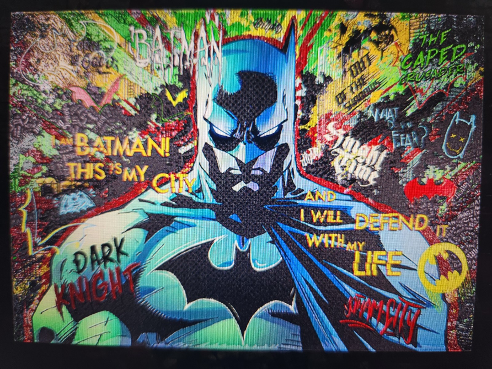 Displate Limited Edition Batman Glow in the Dark/3D Metal Poster #964/1,000