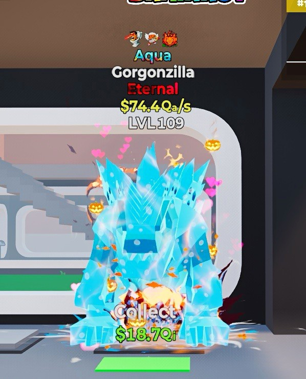 Fortnite steal the brainrot | Gorgonzilla Aqua Eternal LVL 109