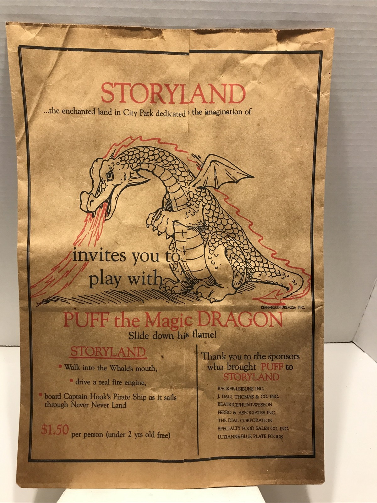 Schwegmann Brown Paper Grocery Bag (1986-Storyland)