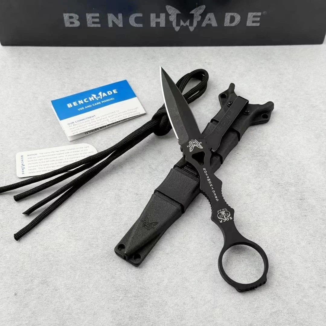 Benchmade 176BKSN SOCP Dagger Sand Sheath 440C Black Sheath Tactical Knife