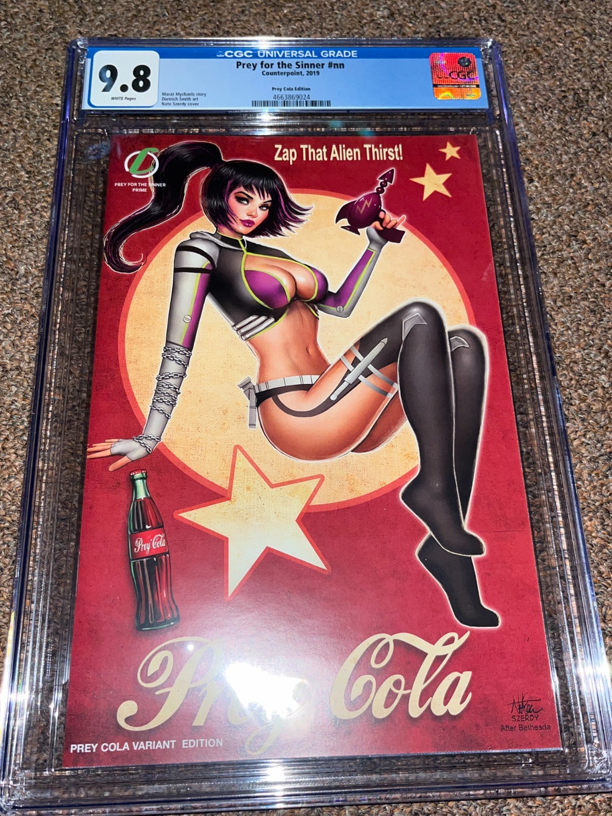 Prey for the Sinner, Nathan Szerdy Fallout Nuka Cola Homage Variant, CGC 9.8