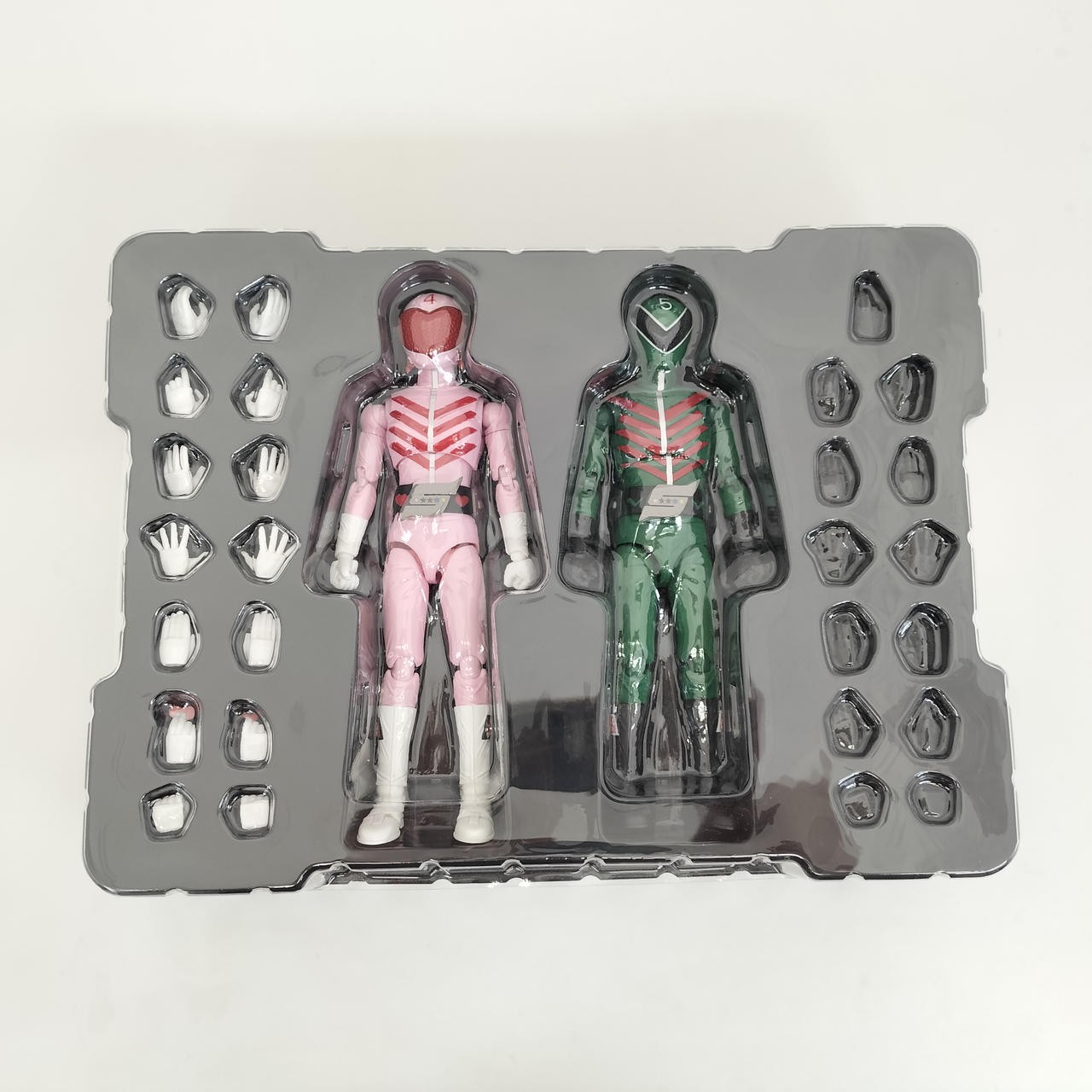 Evolution Toy HAF Goranger Momorenger & Midorenger Action Figure Himitsu Sentai
