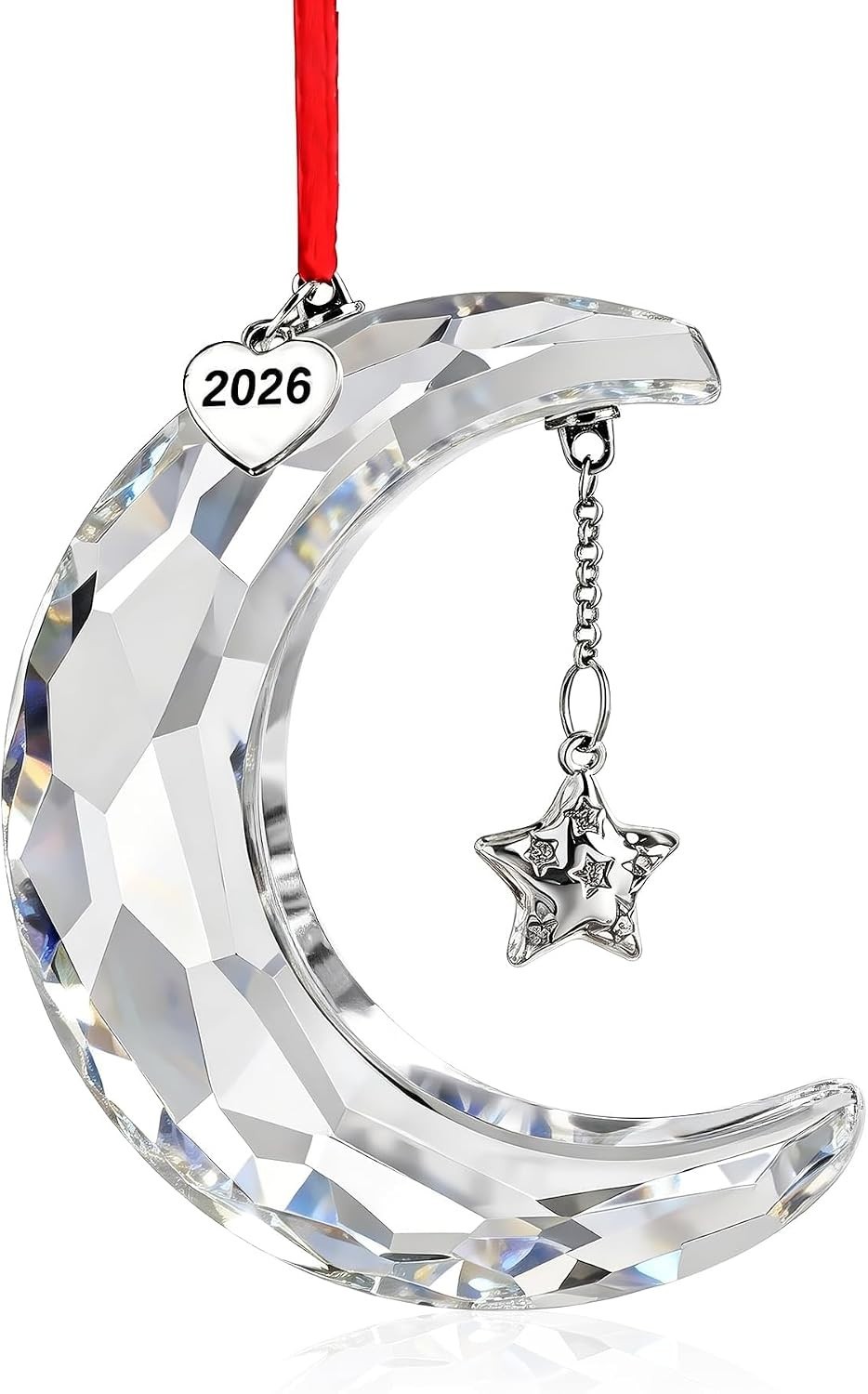 New in Original Box 100% SWAROVSKI Crystal Holiday Magic Moon Ornament
