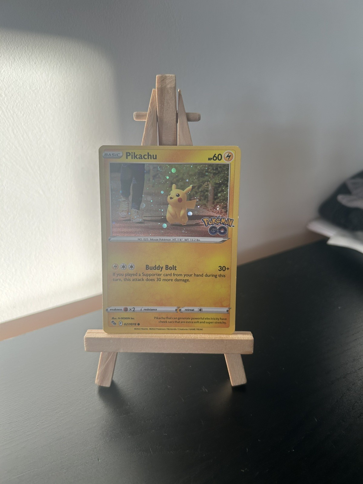 Pokemon TCG Pikachu 027/078 Pokemon Go 2022 Cosmos Holo 