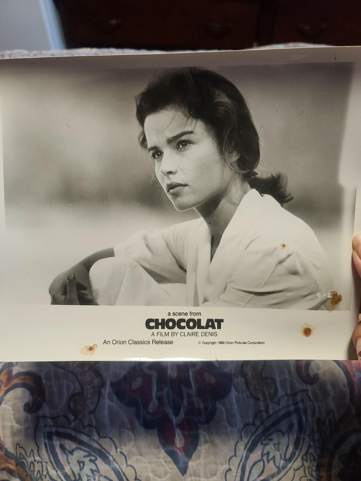 Bin372-Vintage Press Photo Movie print-chocolat-claire denis- 1989