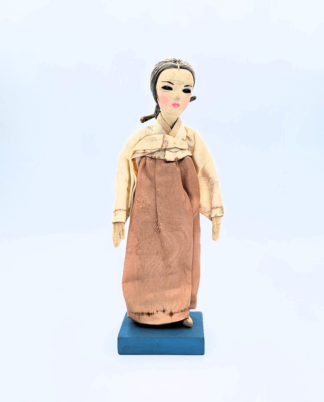 Vintage Korean souvenir fabric doll 