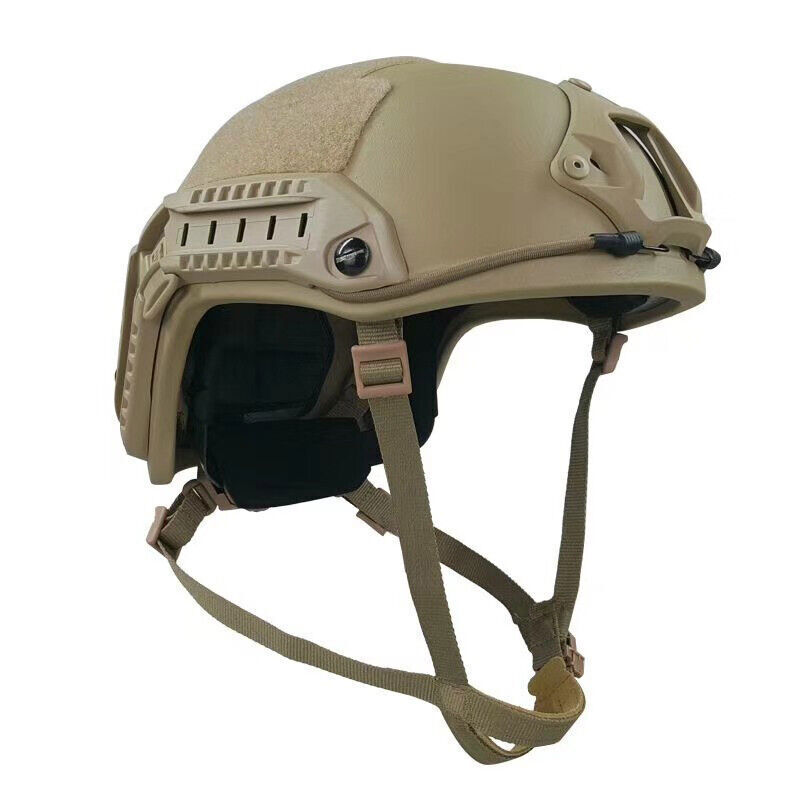 In US NIJ 3A Ballistic IIIA Bullet Proof Uhmw-pe Helmet Sand Militaria Size L/XL