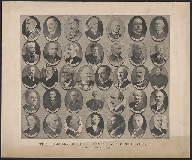 Photo:United States Supreme Court Justices 1905 Judiciary Portraits