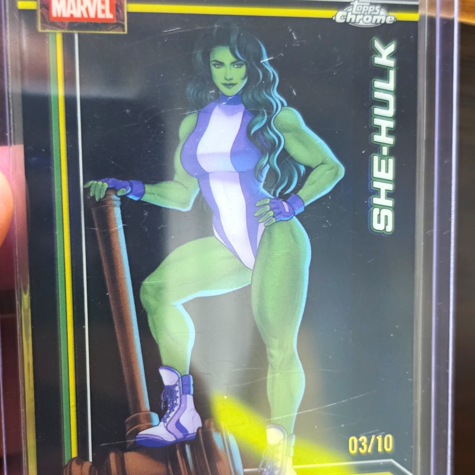 Topps 2026 Topps Chrome Marvel She-Hulk #151 Serial Numbered 03/10