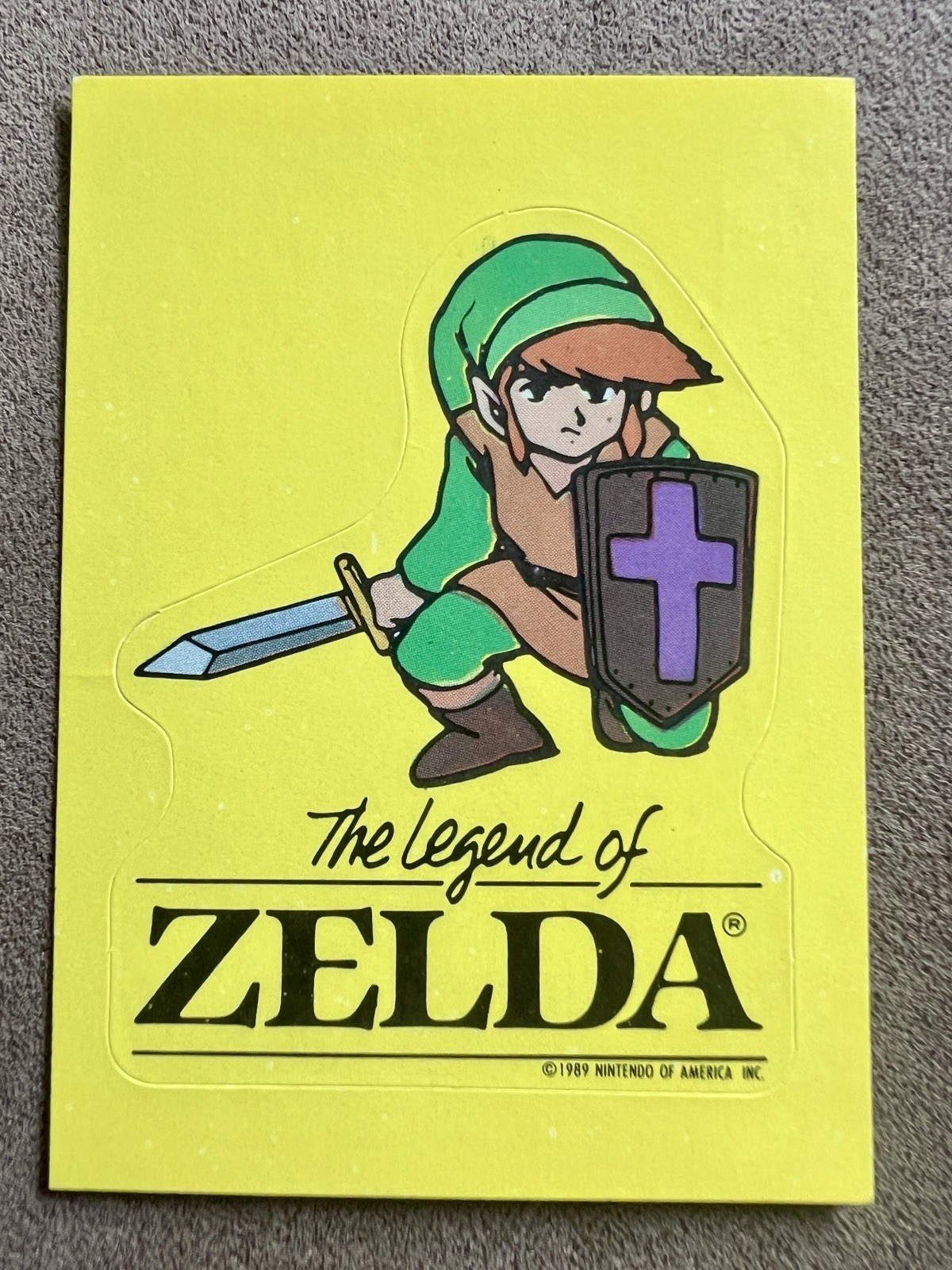 1989 Topps Nintendo Legend Of Zelda ROOKIE Secret Tips Sticker Card #5 - Vintage