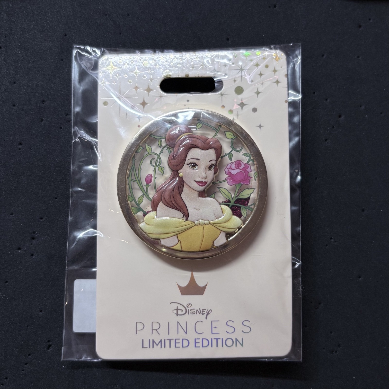Disney WDI MOG D23 2024 Belle LE 400 Pin Glitter Princess Beauty & the Beast