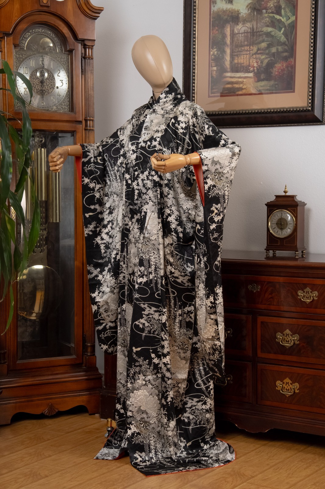 DEAR VANILLA JAPANESE FURISODE SILK KIMONO WOMEN\'S AUTHENTIC JAPAN MADE VINTAGE