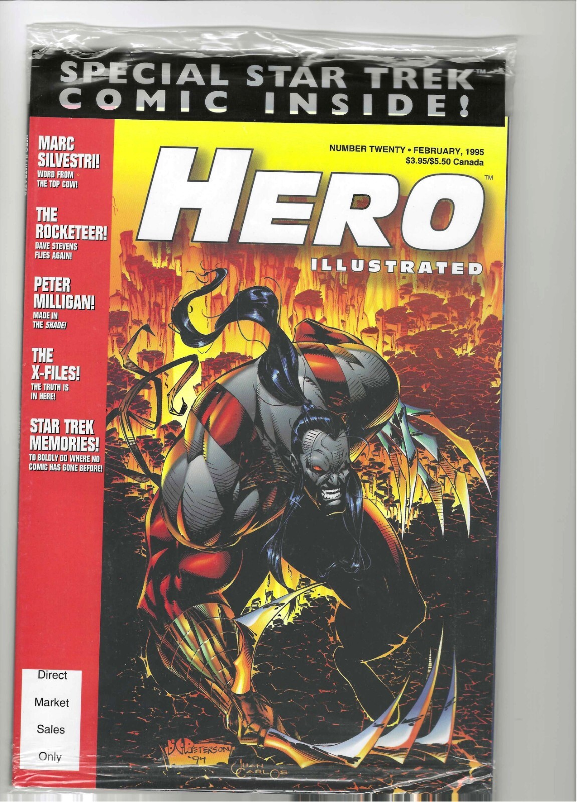 Hero Illustrated #20 (Feb. 1995) ...complete, factory sealed w cards. NEW