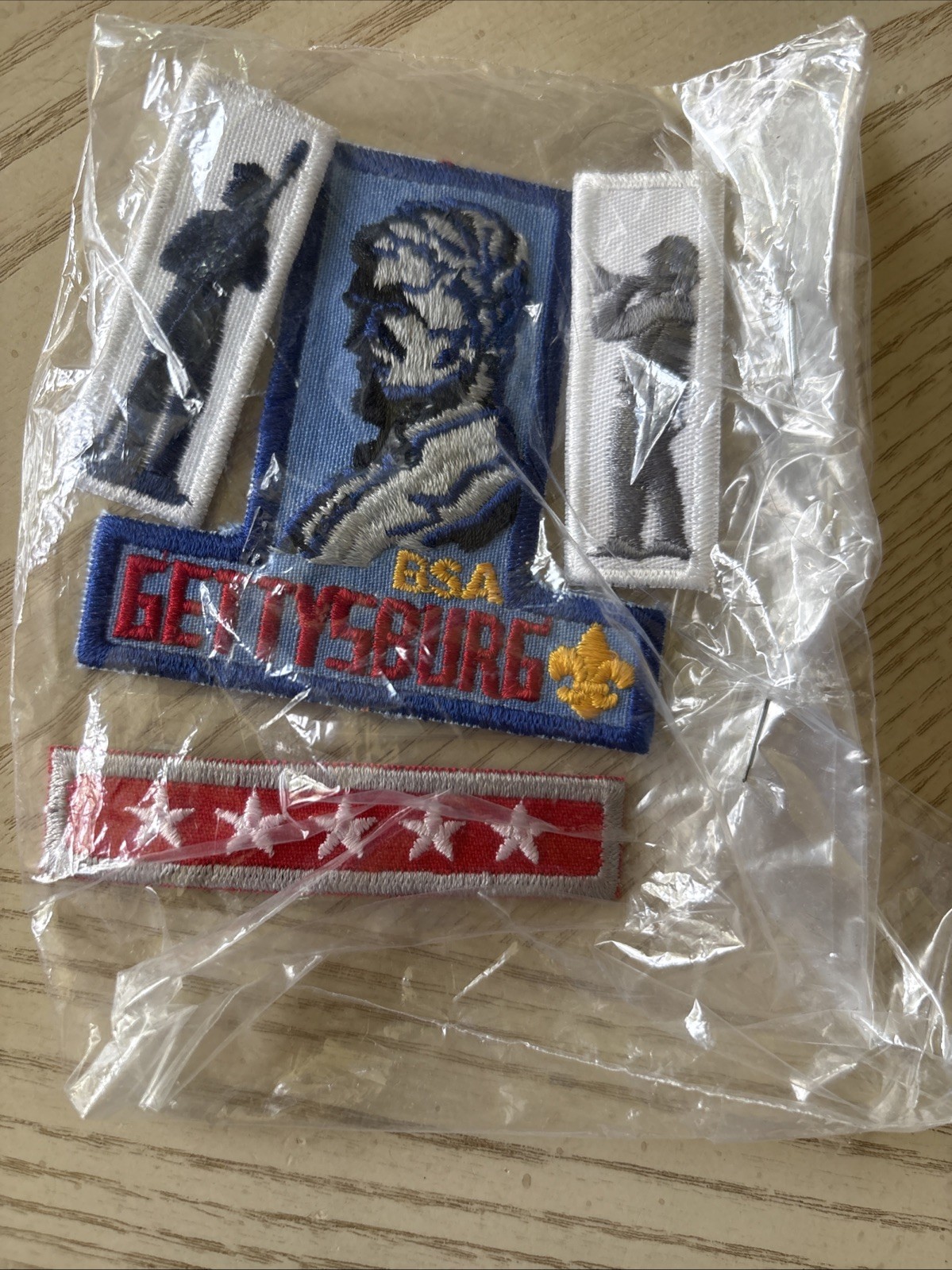 BSA Gettysburg Historic Trail 4pc Patch Set New in Bag