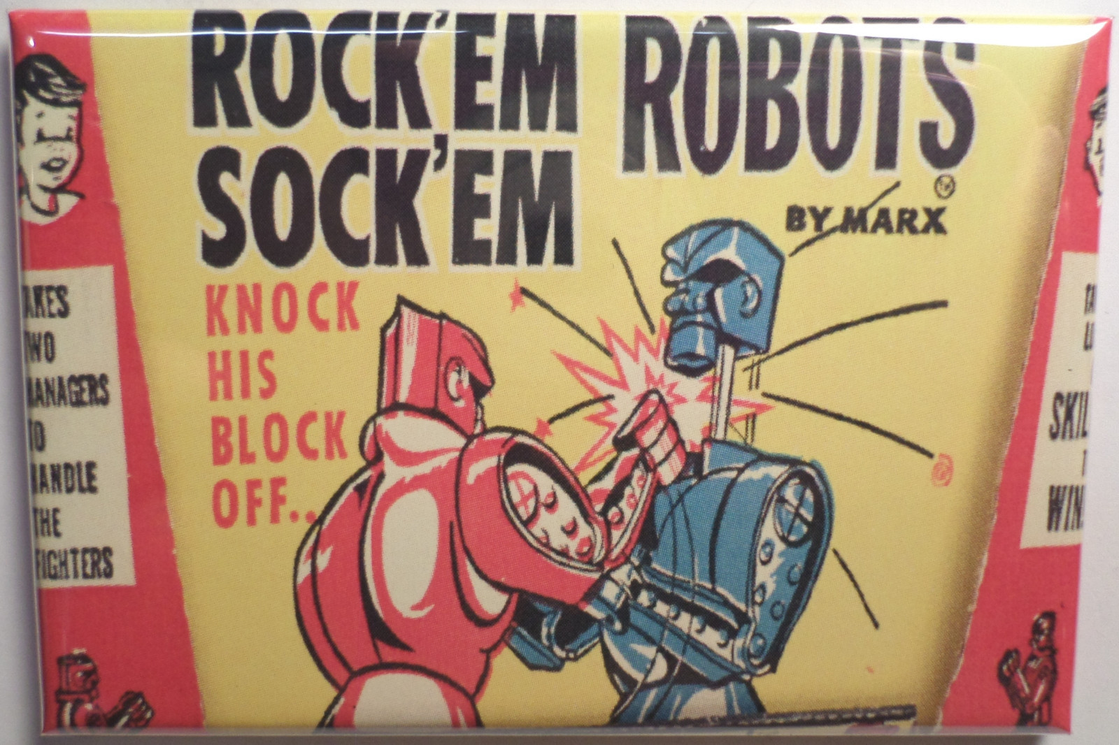 Rock Em Sock Em Robots Board Game Box 2