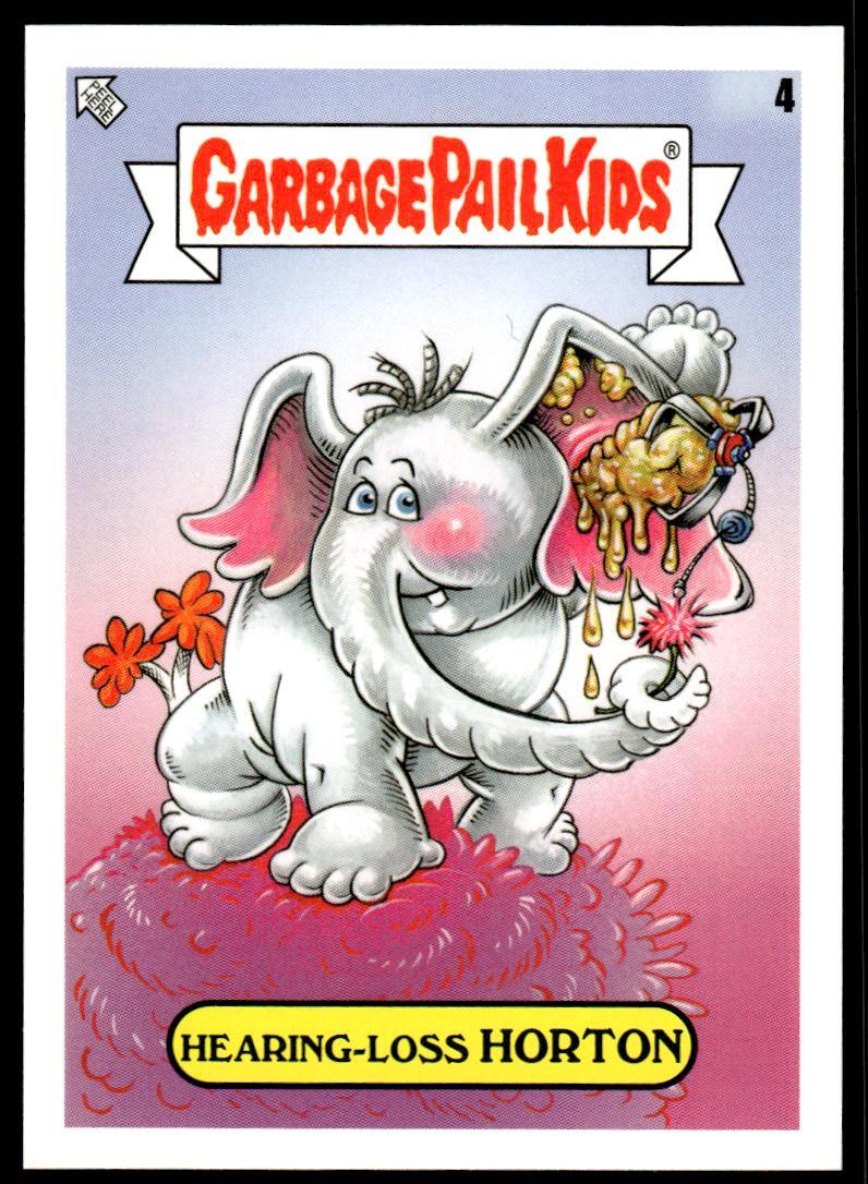 2022 Topps Garbage Pail Kids Book Worms #4 Hearing-Loss Horton Gross Adaptations